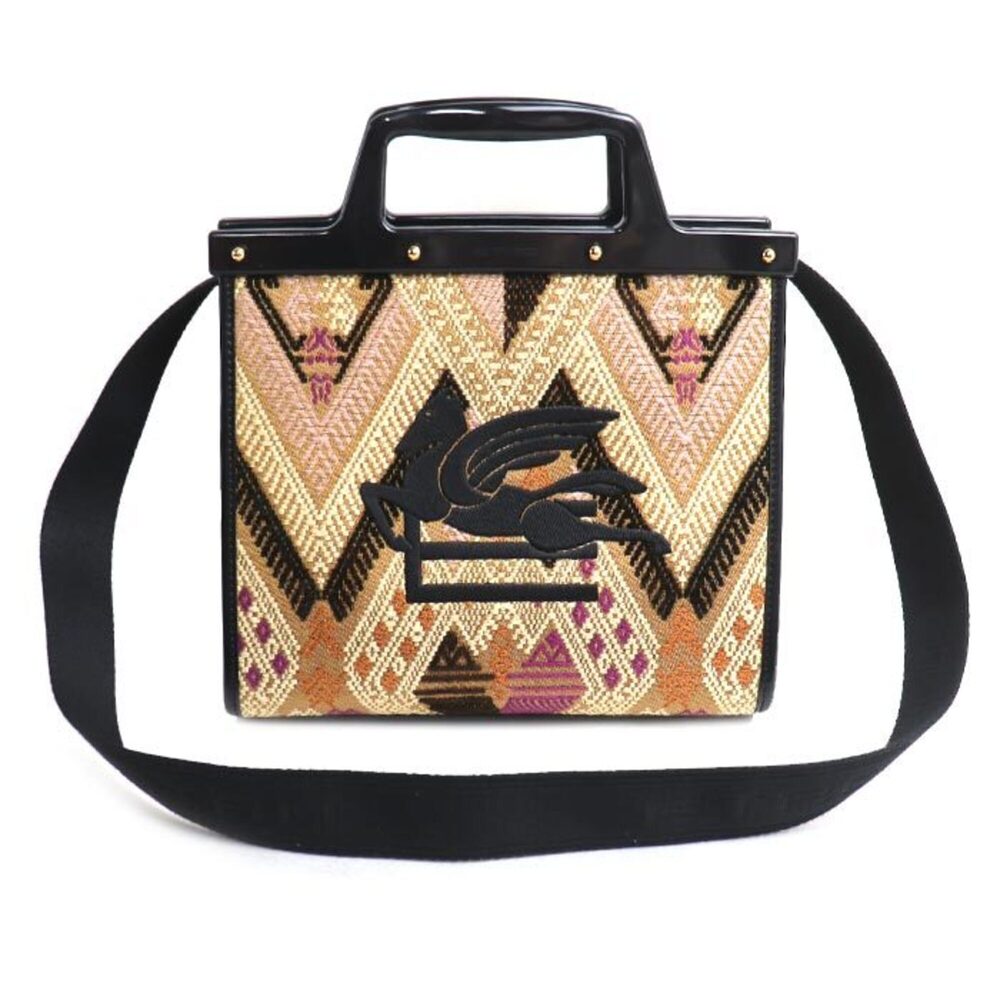 ETRO Jacquard Love Trotter 2-Way Shoulder Bag, Multicolor, 1P023, Women's